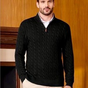 Nautica 1/4 Zip Cabled Sweater Men’s Size XL